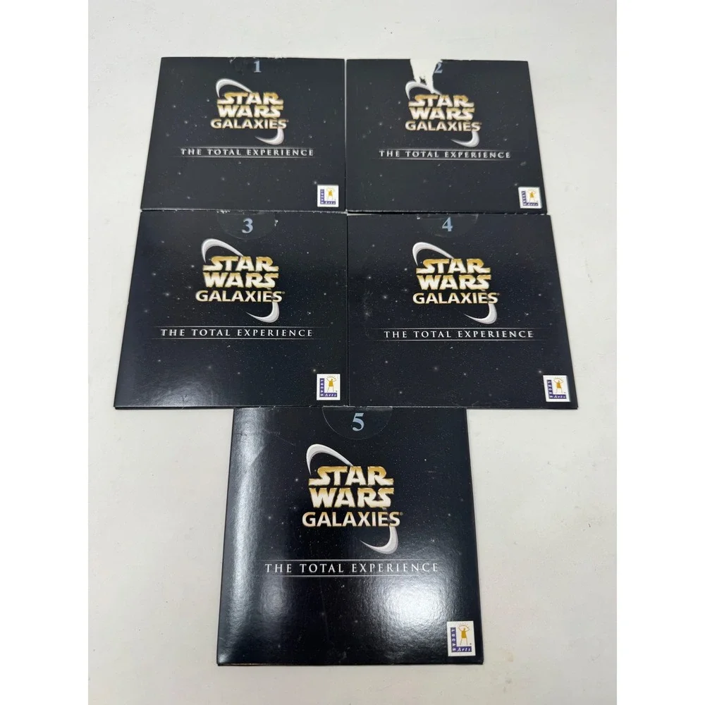 Star Wars Galaxies The Total Experience‎ PC 2005 LucasArts 5-Disc Set Big Box